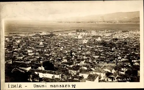 Foto Ak Izmir Türkei, umumi manzara, Stadtansicht mit Bucht