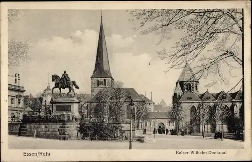 Ak Essen im Ruhrgebiet, Kaiser Wilhelm Denkmal