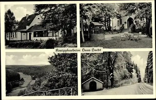Ak Bad Münstereifel in Nordrhein Westfalen, Kneippkurheim Haus Hardt, Landschaft