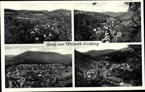 Ak Eveking Werdohl im Sauerland, Luftbilder vom Ort