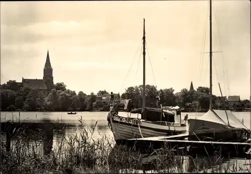 Ak Röbel an der Müritz, Seglerhafen