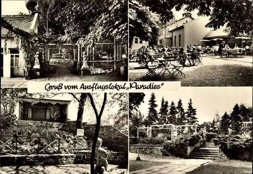 Ak Bernburg an der Saale, Lokal Paradies