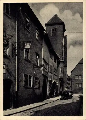 Ak Erfurt in Thüringen, Michaelisstraße, Fuhrwerk, Straßenansicht