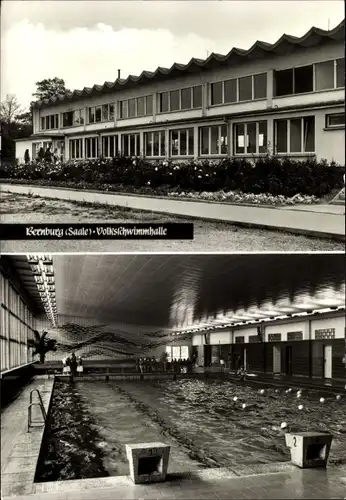Ak Bernburg an der Saale, Volksschwimmhalle