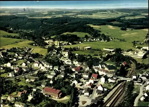 Ak Marienheide im Bergischen Land, Gesamtansicht, Fliegeraufnahme