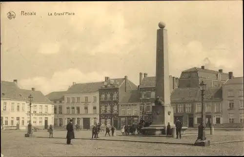 Ak Ronse Renaix Ostflandern, La Grande Place