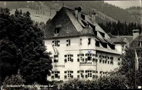 Foto Ak Fieberbrunn in Tirol, Schlosshotel Rosenegg