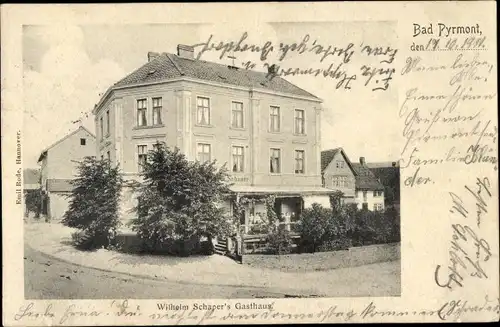 Ak Bad Pyrmont in Niedersachsen, Wilhelm Schaper's Gasthaus