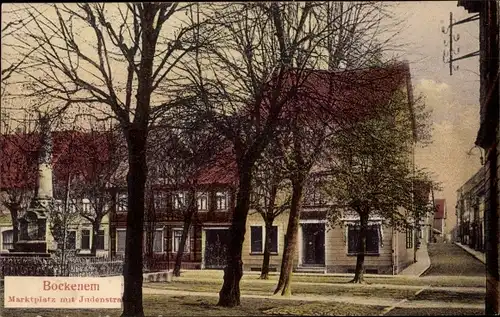 Ak Bockenem am Harz, Marktplatz, Judenstraße