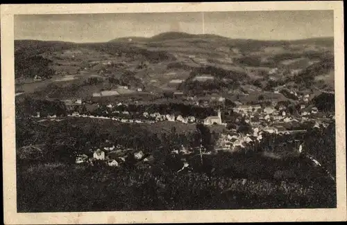 Ak Desná Dessendorf Region Reichenberg, Panorama, Isergebirge