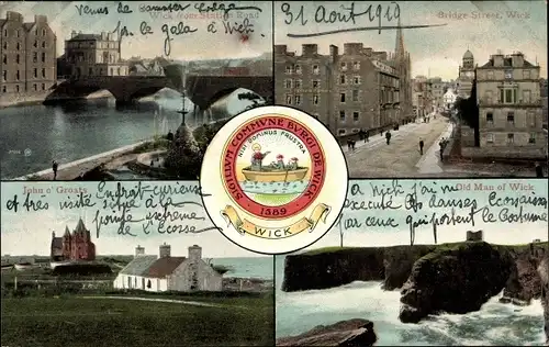 Ak Wick Schottland, Castle Of Old Wick, Bridge Street, John O'Groats