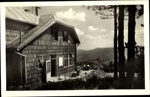 Ak Frenštát pod Radhoštěm Frankstadt unter dem Radhoscht Mährisch Schlesien, Hütte am Jawornik