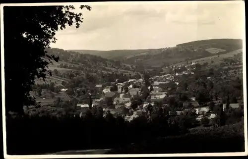 Foto Ak Starý Hrozenkov Alt Traubendorf Alt Hrosenkau Region Zlin, Panorama vom Ort