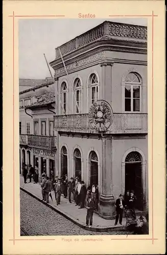 Foto Santos Brasilien, Praca co commercio, Salon Parisien