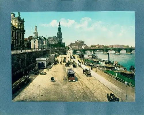 Foto Dresden Zentrum Altstadt, Landungsplatz der Dampfschiffe