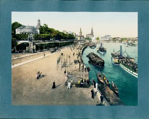 Foto Dresden Zentrum Altstadt, Belvedere, Landungsplatz der Dampfschiffe