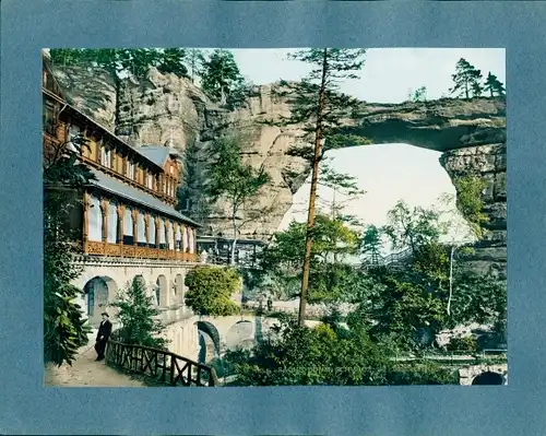 Foto Hřensko Herrnskretschen Elbe Region Aussig, Prebischtor