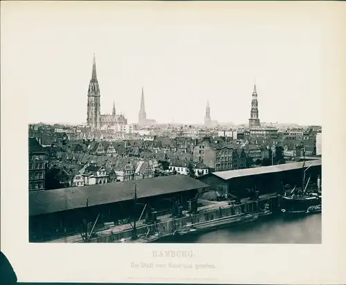 Foto Hamburg Mitte, Stadtansicht vom Kaiserquai aus