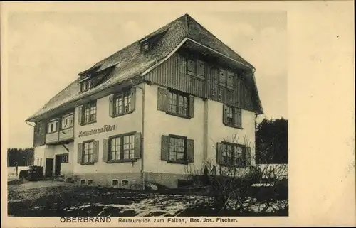 Ak Oberbrand Neuhaus an der Pegnitz Mittelfranken, Restauration zum Falken