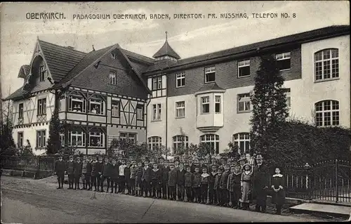 Ak Oberkirch im Renchtal Baden, Pädagogium, Direktor Fr. Nusshag, Kinder