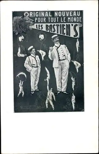 Ak Original nouveau pour tout le monde, Les Bastien's, Gleichgewichtskünstler, Zirkus