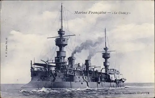 Ak Französisches Kriegsschiff, Le Chanzy