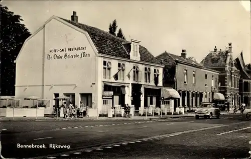 Ak Bennebroek Nordholland Niederlande, Rijksweg, Hotel-Café