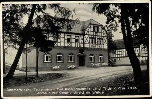 Ak Tautenhain in Thüringen, Gasthof zur Kanone