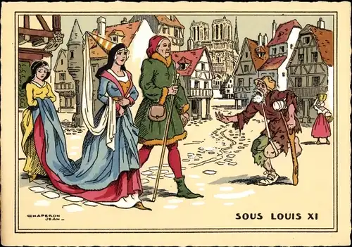 Ak Frankreich, Sous Louis XI, Mode