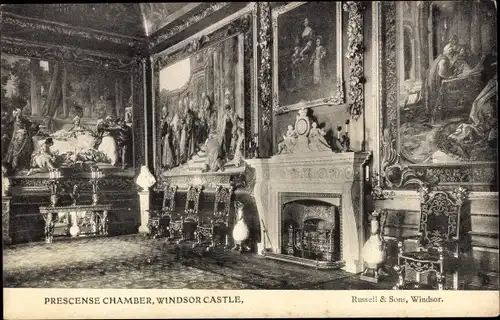 Ak Windsor Berkshire England, Windsor Castle, Presence Chamber