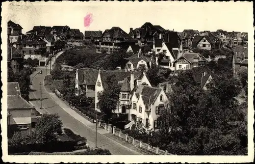 Ak Duinbergen Knokke Heist Westflandern, Panorama, Straßenansicht