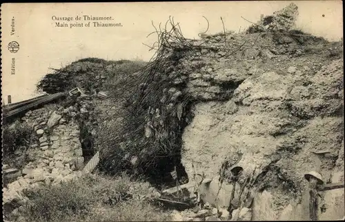 Ak Verdun Meuse, Ouvrage de Thiaumont, I. WK