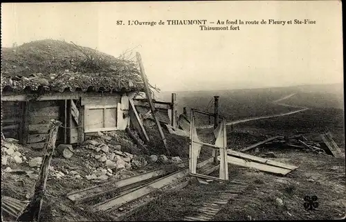 Ak Verdun Meuse, Ouvrage de Thiaumont, Kriegszerstörung 1. WK