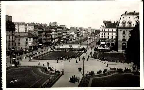 Ak Rennes Ille et Vilaine, Ortsansicht, Platz