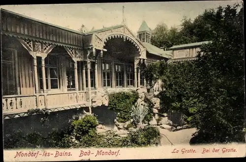 Ak Mondorf les Bains Bad Mondorf Luxemburg, La Grotte