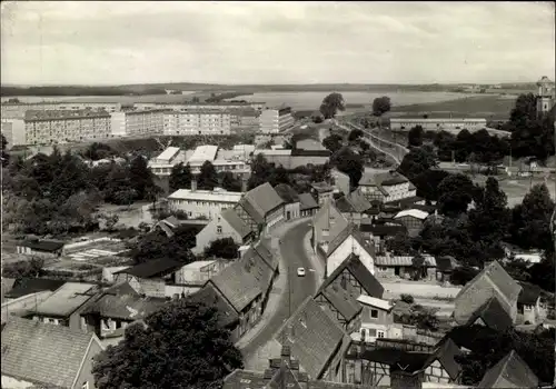 Ak Röbel an der Müritz, Blick auf den Ort, Teilansicht