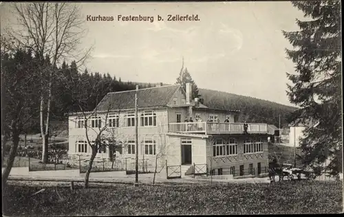 Ak Hahnenklee Bockswiese Goslar im Harz, Kurhaus Festenburg