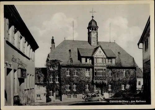 Ak Gernrode Quedlinburg im Harz, Rathaus, Hotel