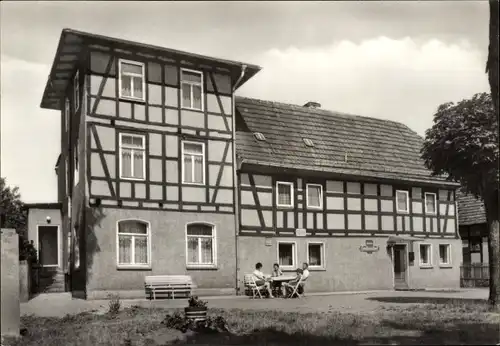 Ak Bad Klosterlausnitz in Thüringen, Pension Sachsenhof, Gartenstraße 5