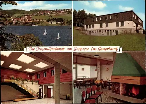 Ak Langscheid Sundern Sauerland, Jugendherberge am Sorpesee