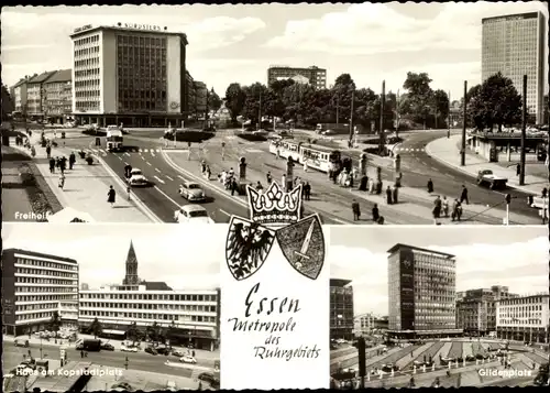 Ak Essen im Ruhrgebiet, Freiheit, Haus am Kopstadtplatz, Gildenplatz