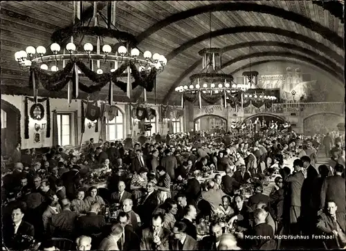 Ak München Bayern, Hofbräuhaus, Festsaal