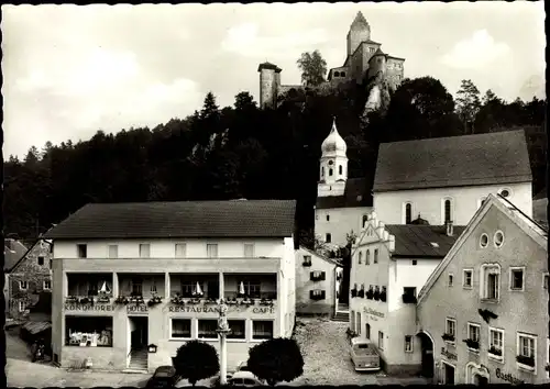 Ak Kipfenberg Mittelfranken, Konditorei Hotel Hannemann, Möbelschreinerei, Marktplatz