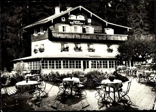 Ak Berchtesgaden in Oberbayern, Gaststätte Café Rostalm