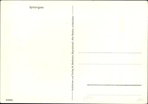 Ak Spitzingsee Schliersee in Oberbayern, Teilansicht