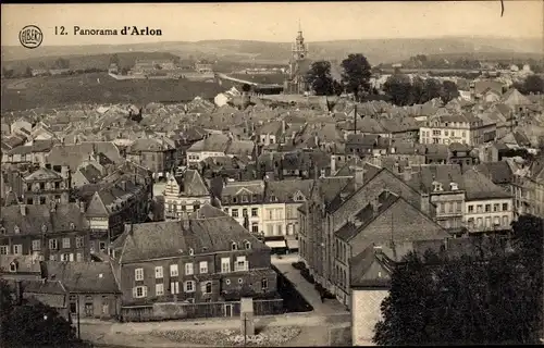 Ak Arlon Aarlen Wallonien Luxemburg, Panorama d'Arlon