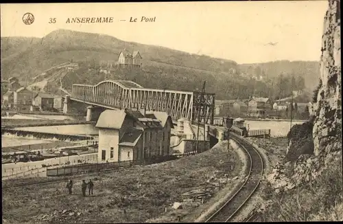 Ak Anseremme Wallonien Namur, Le Pont, Brücke