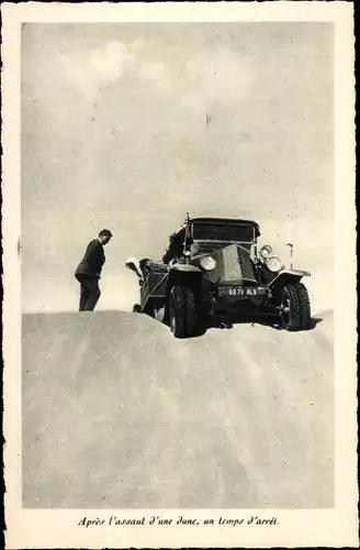 Ak Marokko, Apres l'assaut d'une dune, un temps d'arrel, Auto
