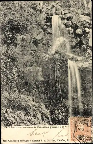 Ak Sintra Cintra Portugal, Cascata no quinta de Monserrate