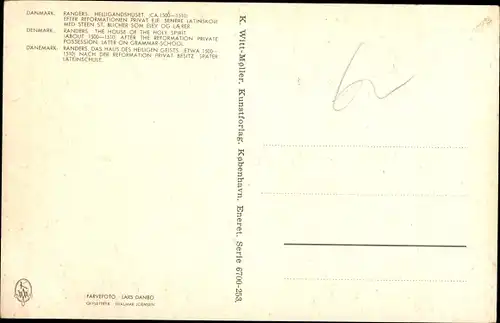Ak Randers Dänemark, Heiligandshuset, Straßenansicht
